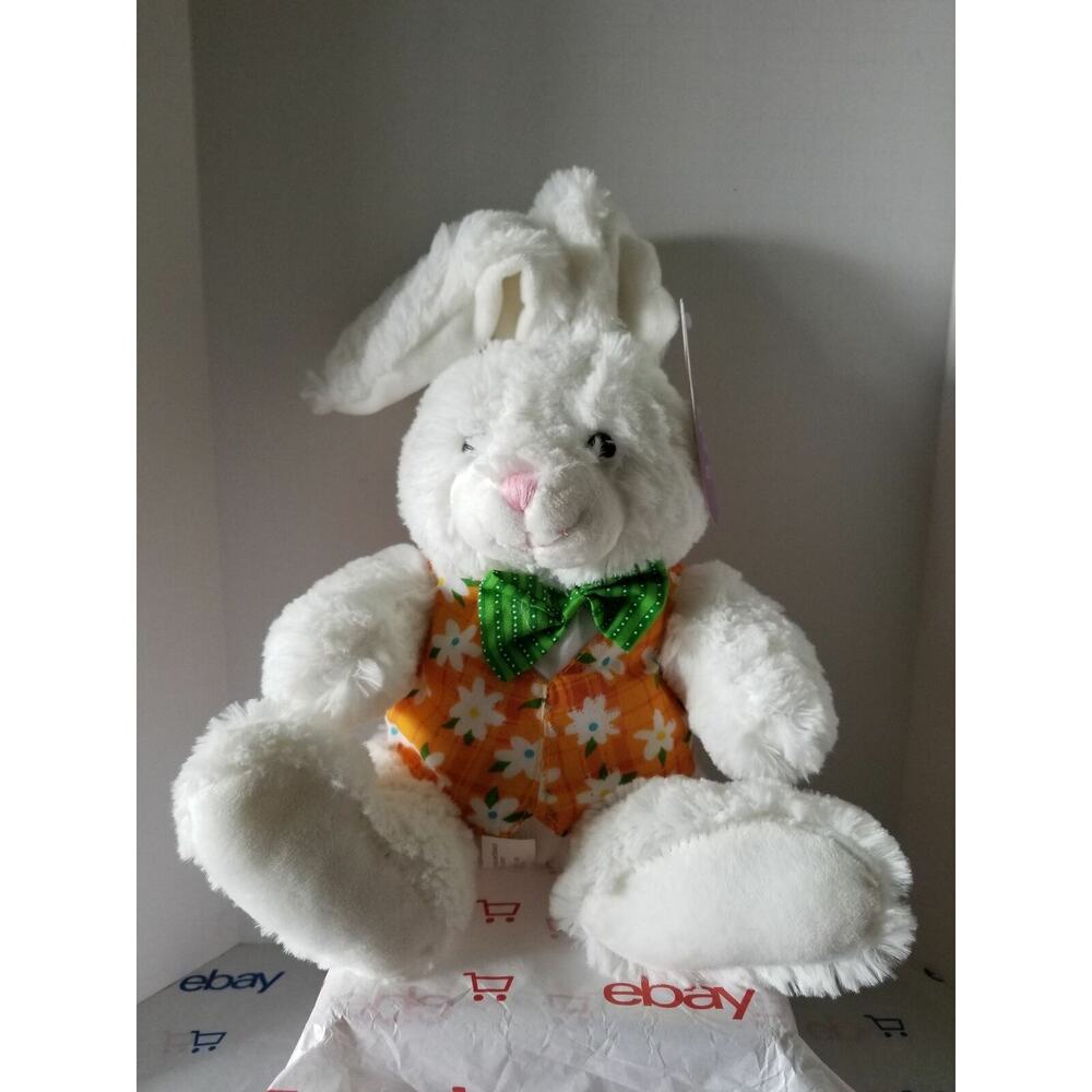 American Greetings Easter Bunny Plush - White - 12"